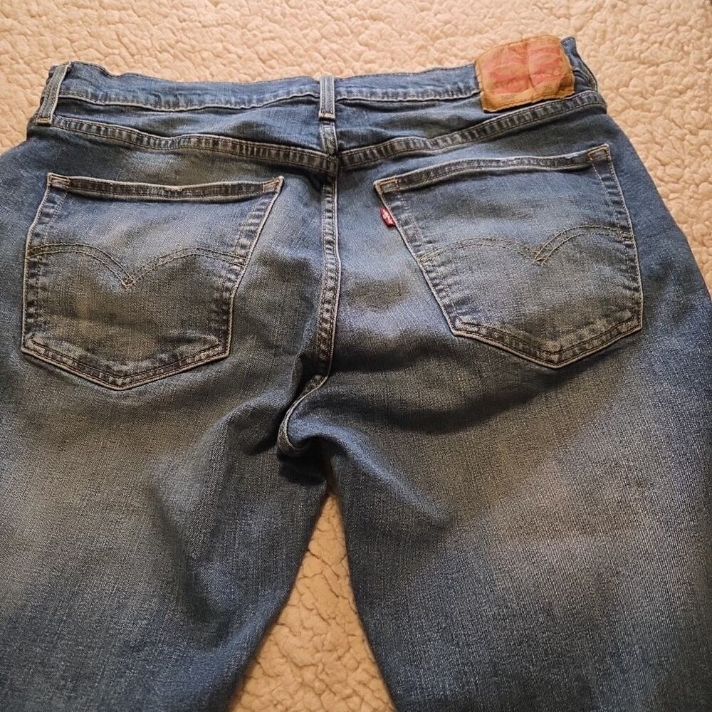 Levi 559 Jeans Mens Sz 36x32 (36x30) Grunge USA Biker Distressed Y2K Heavy Duty - Picture 4 of 10